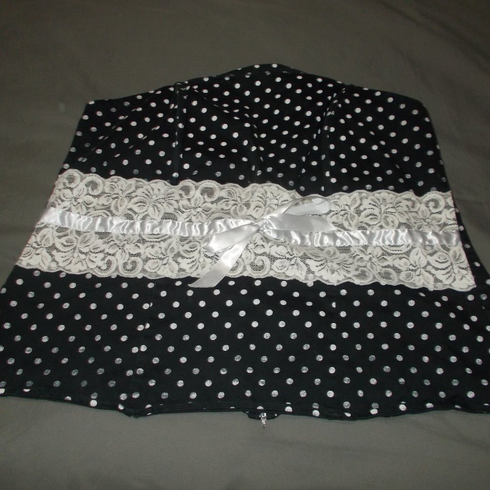 Torrid Polka Dot Strapless Top Black/White Size 4 (4X)
